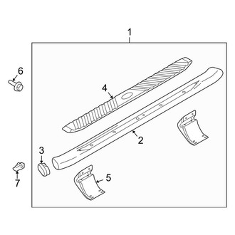 Ford OE - Cab - Running Board (Production, Type 3, Eliptical), (FX2 / FX4 / Lariat / STX / XL / XLT SuperCab)
