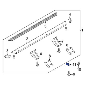 Ford OE - Running Board Nut