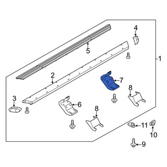 Ford OE - Rear Running Board Mounting Bracket