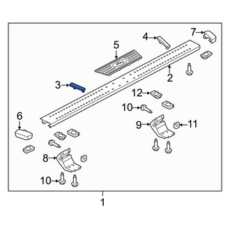 Ford OE - Rear Left Running Board Step Pad