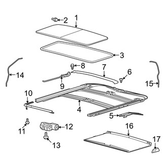 Ford OE - Cab - Sunroof (FX2 / FX4 / Lariat / STX / XL / XLT SuperCab)