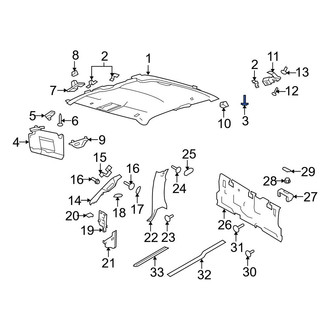 Ford OE - Headliner Clip