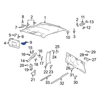Ford OE - Sun Visor Holder