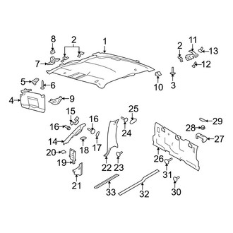 Ford OE - Cab - Interior Trim (FX2 / FX4 / Lariat / STX / XL / XLT SuperCab)