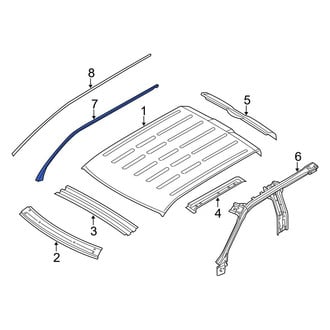 Ford OE - Left Roof Panel Weatherstrip
