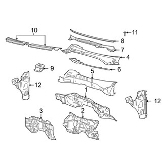 Ford OE - Cab - Cowl (FX2 / FX4 / Harley-Davidson Edition / King Ranch / Lariat / Platinum / XL / XLT SuperCrew)