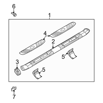 Ford OE - Cab - Running Board (Production, Type 4, Tubular), (SuperCrew)