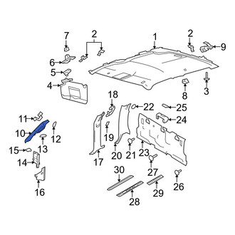 Ford OE - Left Body A-Pillar Trim Panel