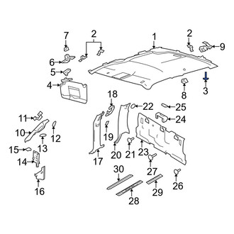 Ford OE - Headliner Clip