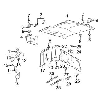 Ford OE - Cab - Interior Trim (FX2 / FX4 / Harley-Davidson Edition / King Ranch / Lariat / Platinum / XL / XLT SuperCrew)