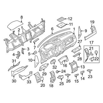 Ford OE - Instrument Panel (Deluxe, W/O Flow Thru Console)