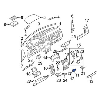 Ford OE - Center Instrument Panel Bezel