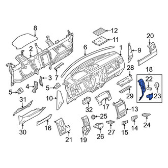 Ford OE - Right Inner Instrument Panel Cover