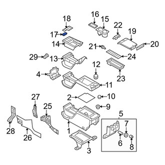 Ford OE - Console Mat