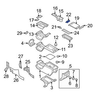 Ford OE - Center Console Latch
