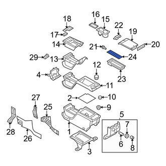 Ford OE - Console Mat