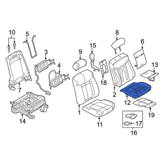 Ford OE - Front Left Seat Cushion Foam