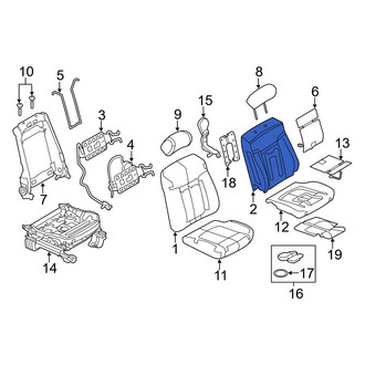 Ford OE - Front Left Seat Back Cushion