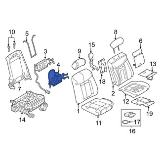 Ford OE - Front Left Seat Lumbar Support Cushion