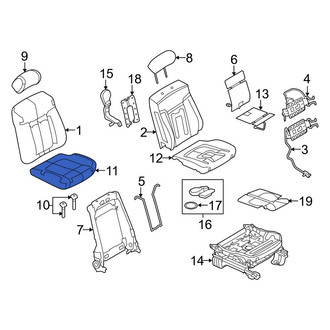 Ford OE - Front Left Seat Cover