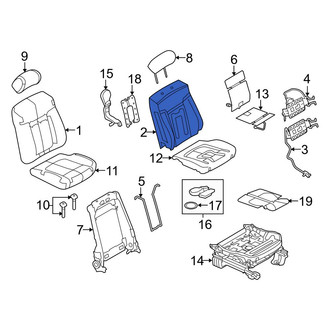 Ford OE - Front Left Seat Back Cushion