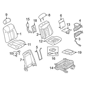 Ford OE - Seats & Tracks - Front Seat Components (Captain Chair)