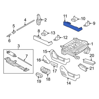 Ford OE - Front Left Outer Seat Track Cover