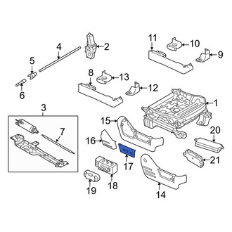 Ford OE - Front Left Seat Switch Panel Bezel