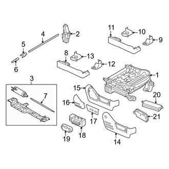 Ford OE - Seats & Tracks - Tracks & Components (Power Seat)
