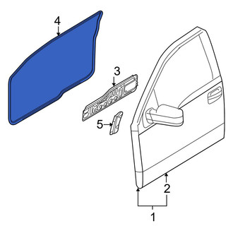 Ford OE - Front Left Inner Door Seal