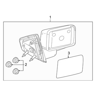 Ford OE - Front Door - Outside Mirrors (W/O Trailer Tow), (FX2 / FX4 / Harley-Davidson Edition / King Ranch / Lariat / Platinum / STX / XL / XLT)
