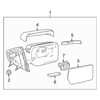 Ford OE - Front Door - Outside Mirrors (With Heat, W/O Power Fold, W/O Trailer Tow), (FX2 / FX4 / Harley-Davidson Edition / King Ranch / Lariat / Platinum / STX / XL / XLT)