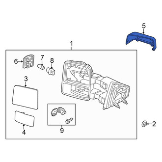 Ford OE - Front Left Door Mirror Cover