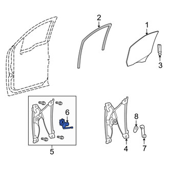 Ford OE - Front Left Window Regulator