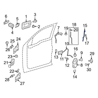Ford OE - Rear Left Door Lock Operating Rod