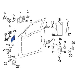 Ford OE - Front Right Upper Door Hinge