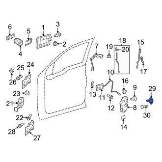 Ford OE - Front Door Lock Striker Pin