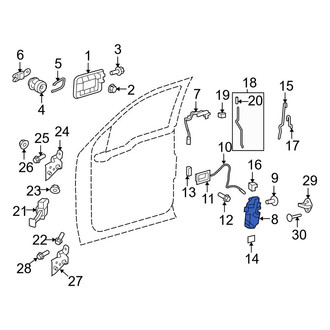 Ford OE - Front Left Door Latch Assembly