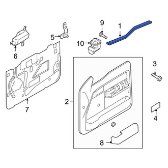Ford OE - Front Inner Door Window Belt Weatherstrip