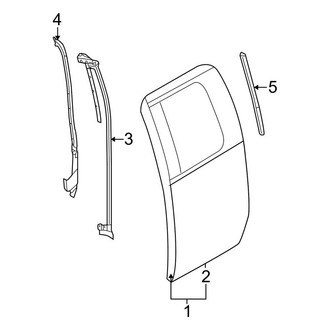 Ford OE - Rear Door - Door & Components (FX2 / FX4 / Lariat / STX / XL / XLT SuperCab)