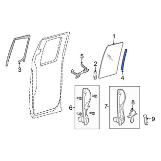 Ford OE - Rear Left Window Regulator Rail