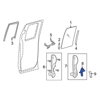Ford OE - Rear Left Window Regulator
