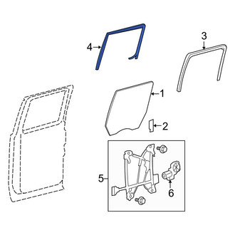 Ford OE - Front Left Window Channel