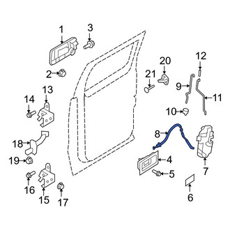 Ford OE - Rear Door Latch Cable