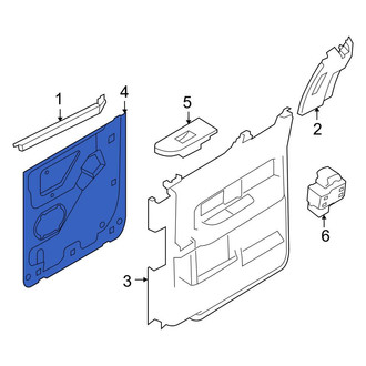 Ford OE - Rear Right Door Water Deflector