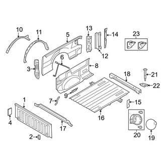 Ford OE - Pick Up Box - Box Assembly (Box), (FX2 / FX4 / Harley-Davidson Edition / King Ranch / Lariat / Platinum / STX / XL / XLT)