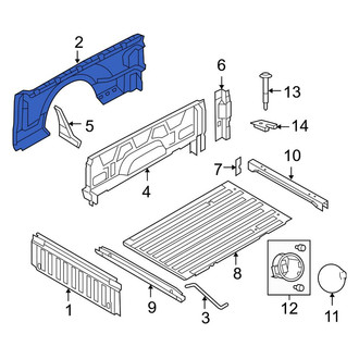Ford OE - Rear Left Truck Bed Panel