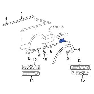 Ford OE - Rear Left Truck Bed Side Step Cover