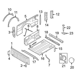 Ford OE - Pick Up Box - Box Assembly (6.5' Box), (FX2 / FX4 / Harley-Davidson Edition / King Ranch / Lariat / Platinum / STX / XL / XLT)