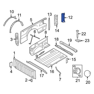 Ford OE - Rear Right Truck Bed Panel Reinforcement